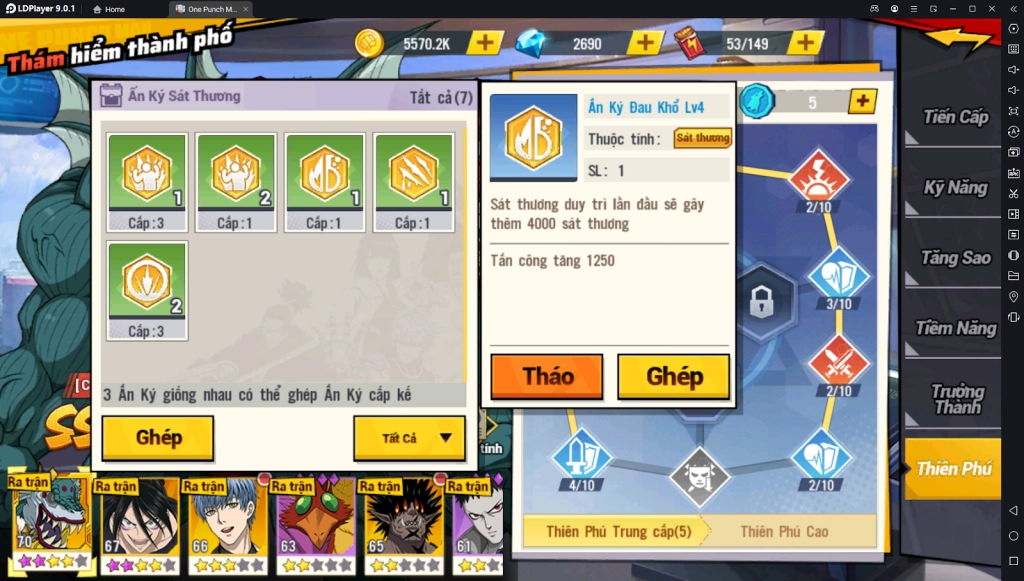 『HƯỚNG DẪN』One Punch Man The Strongest: Hướng Dẫn Build Và Sử Dụng Vua Cao Thủ Ba Lỗ SSR+