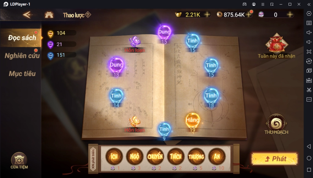 『HƯỚNG DẪN』Cái Thế Tranh Hùng: Kiếm Nhiều Điểm “Hằng” Trong Tính Năng Thao Lược