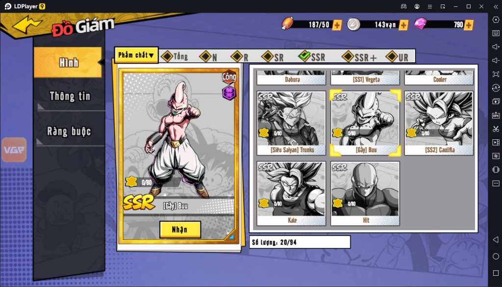 『HƯỚNG DẪN』Bản Năng Vô Cực 3D: Top Nhân Vật Quốc Dân Đầu Game