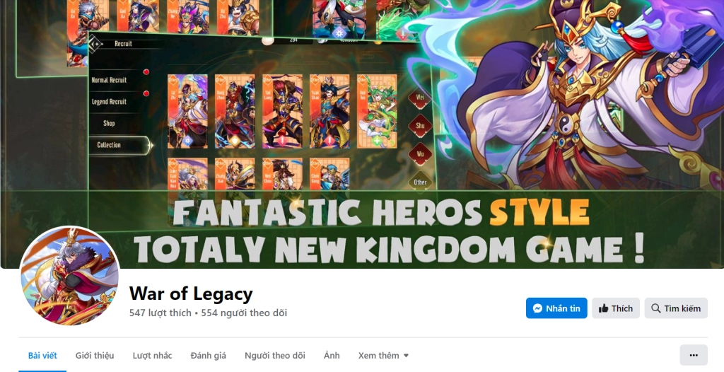 『GIFTCODE』Three kingdoms: War of Legacy và chuỗi sự kiện giftcode khủng