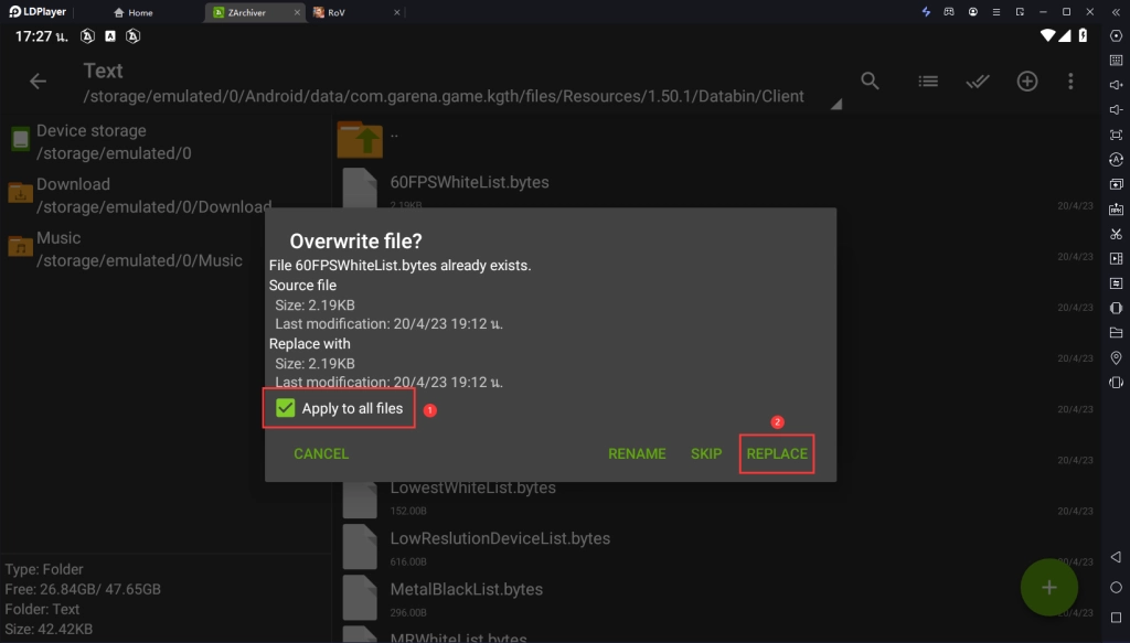 วิธีการตั้งค่า 120FPS ของ RoV บน LDPlayer9