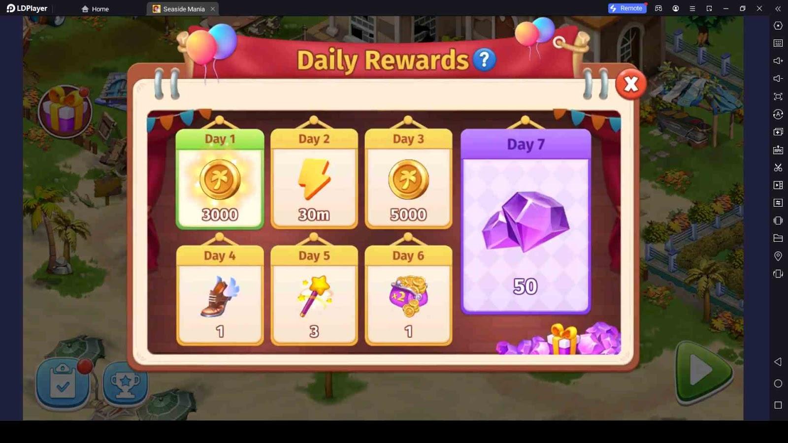 Collect Your Daily Rewards