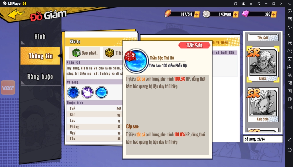 『HƯỚNG DẪN』Bản Năng Vô Cực 3D: Top Nhân Vật Quốc Dân Đầu Game