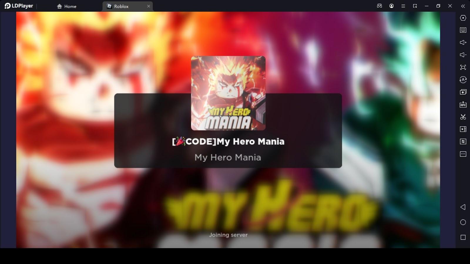 My Hero Mania codes December 2023
