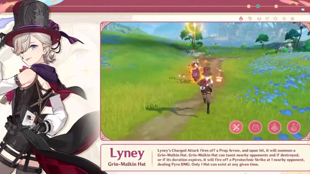 Lyney's Magic Tricks and Battle Techniques