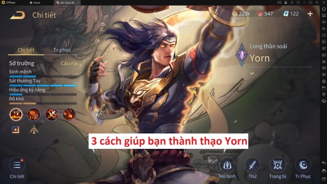 『HƯỚNG DẪN』Liên Quân Mobile : 3 cách giúp bạn thành thạo Yorn & cách tải game trên PC