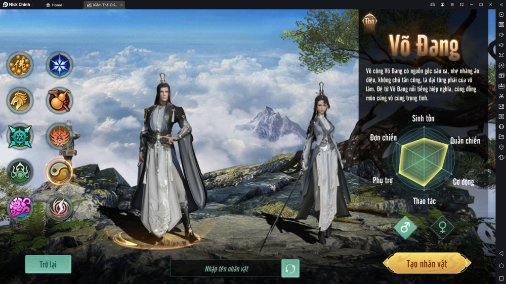 『HƯỚNG DẪN』Kiếm Thế Origin: Giới Thiệu Môn Phái Võ Đang & Hướng Dẫn Build Sơ Lược