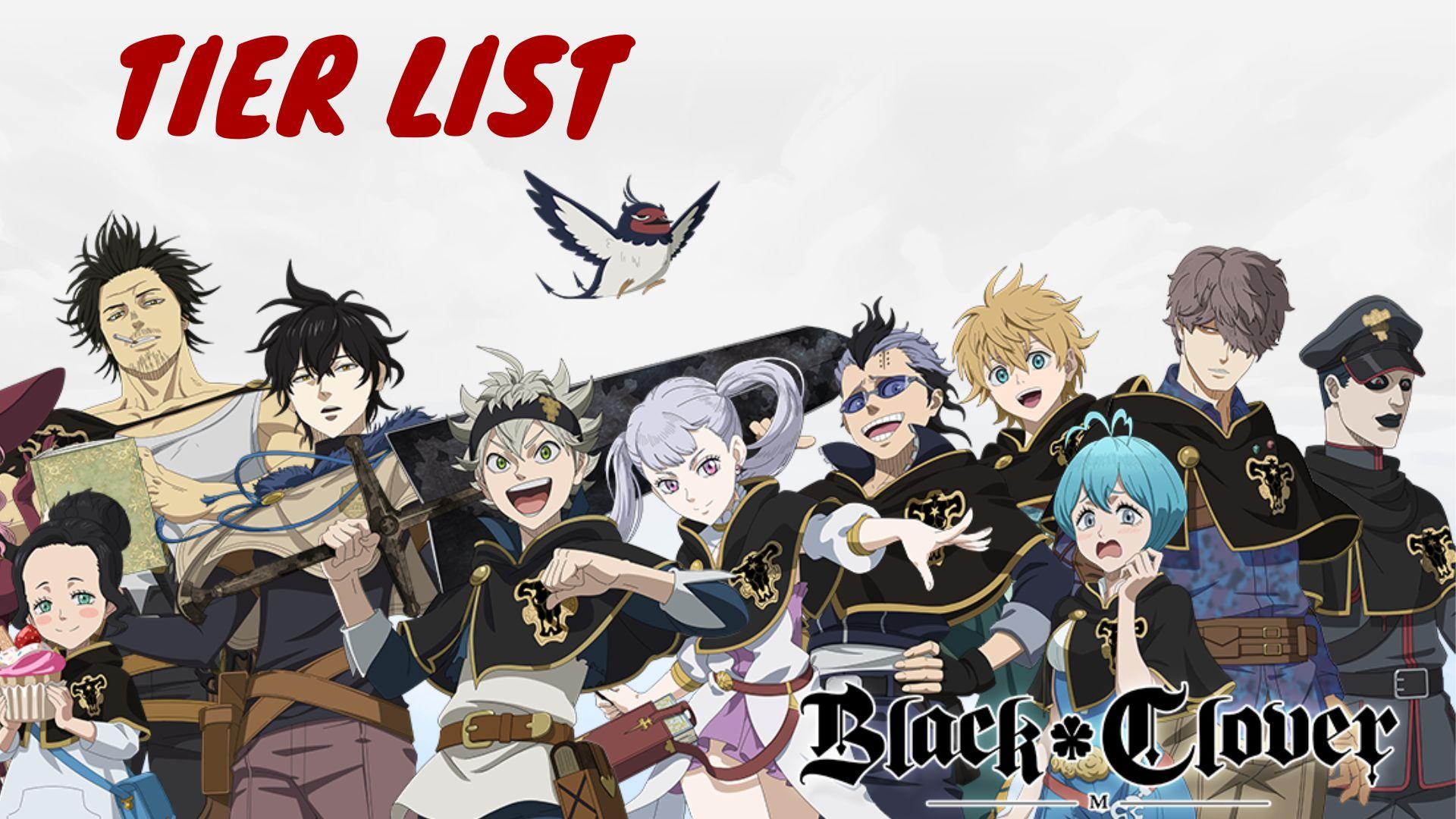 Black clover tier list