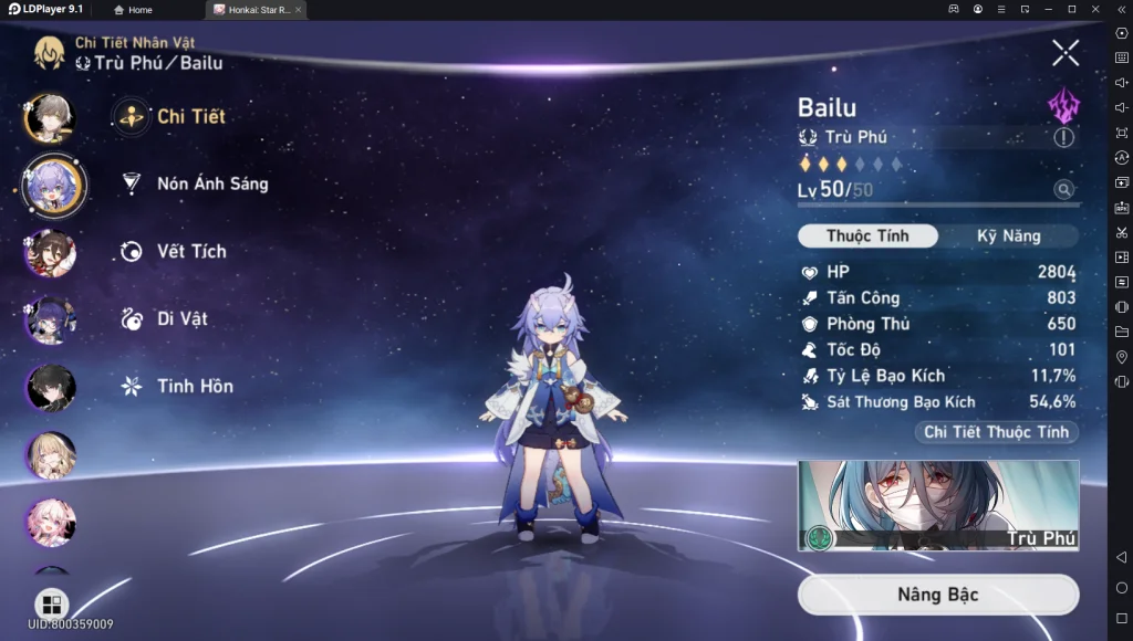 hướng dẫn build Bailu honkai star rail