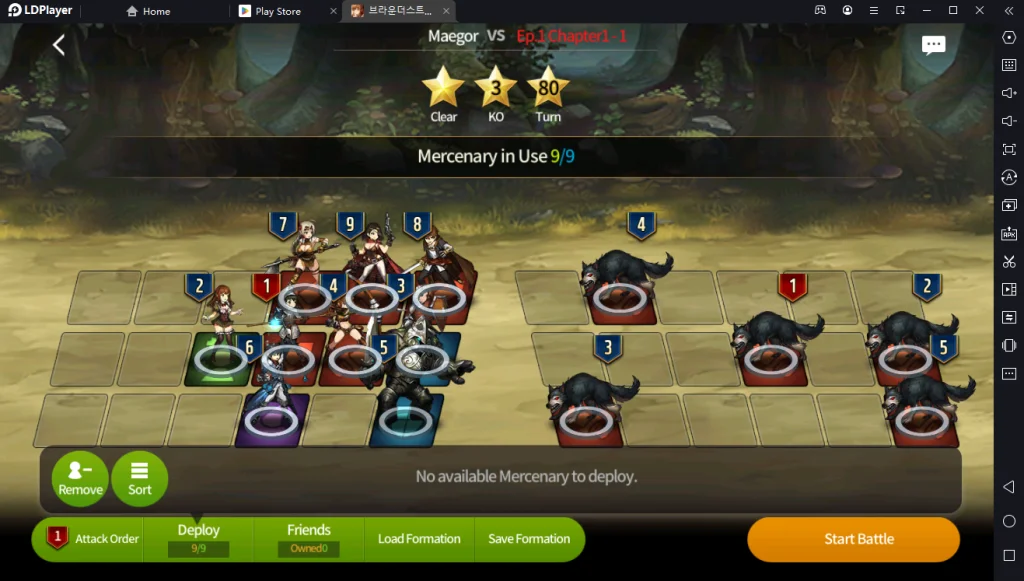 Brave Nine Story เกมแนว RPG ผจญภัยวางกลยุทธ์สุดมัน แบบจัดทีมต่อสู้