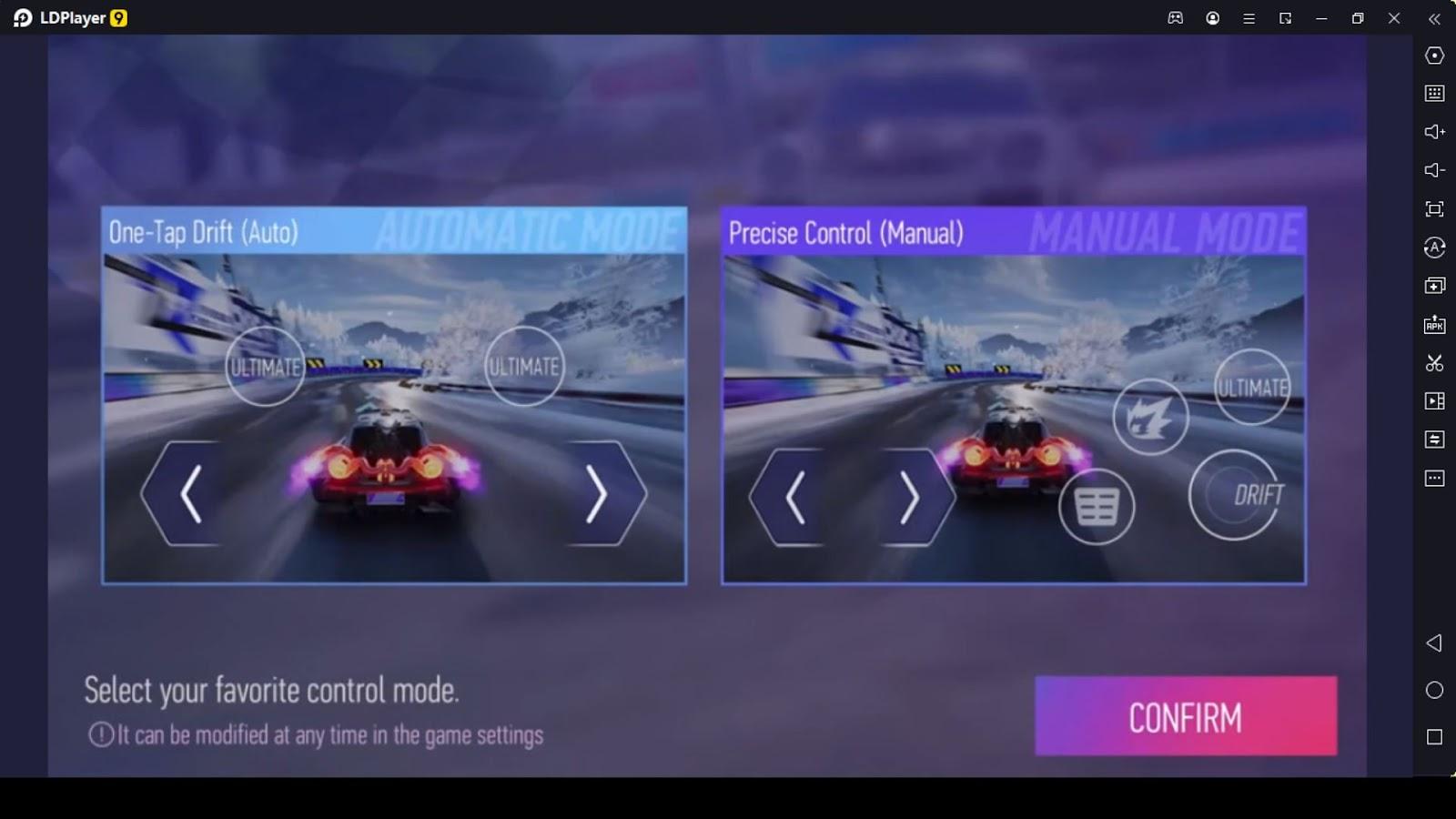 Select the Best Control Mode