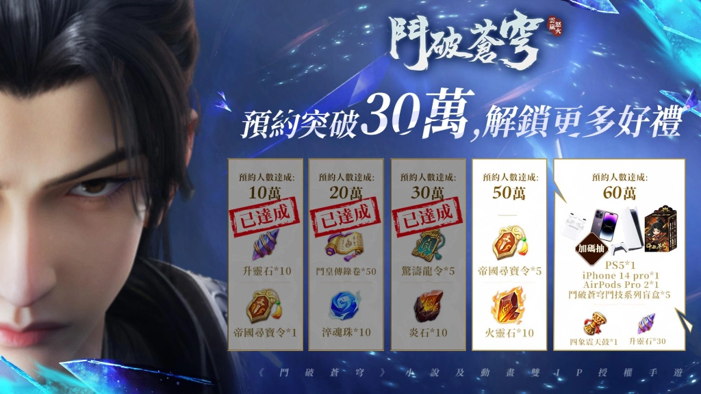 《鬥破蒼穹:怒火雲嵐》預約突破30萬人,主題曲MV完整版火熱公開