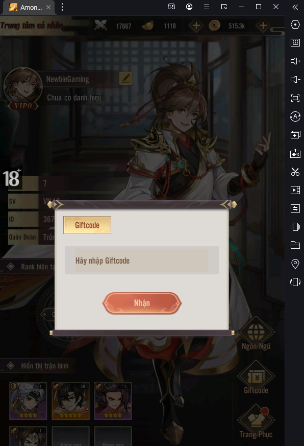 『HƯỚNG DẪN』Huyễn Tướng 3Q: Hướng Dẫn Tân Thủ Chơi Chuẩn Đầu Game
