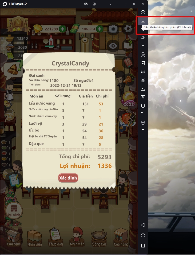 『HƯỚNG DẪN』TIỆM LẨU ĐƯỜNG HẠNH PHÚC và bí kíp AUTO toàn thư bằng công cụ LDplayer