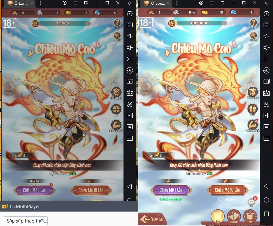 『HƯỚNG DẪN』Reroll Đại Náo Ô Long Viện tự động, nhanh và chuẩn nhiều tài khoản