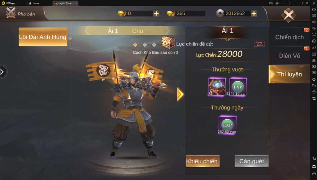 『HƯỚNG DẪN』Huyền Thoại Kiêu Hùng : Cách lên cấp nhanh cho tân thủ & cách tải game trên PC