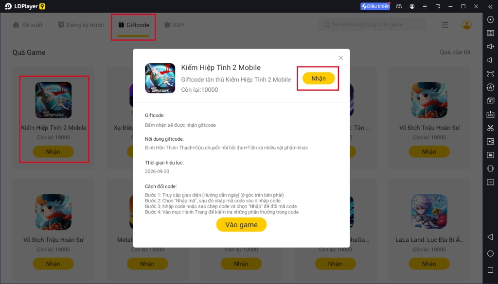 Kiếm Hiệp Tình 2 Mobile: Tổng hợp giftcode tân thủ & Cách nhập code mới nhất 11/2023