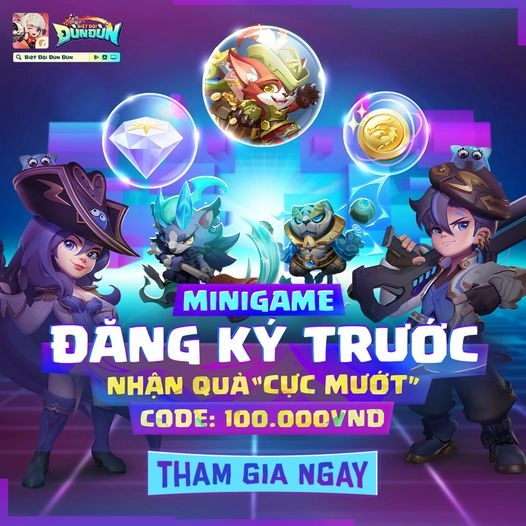 『GAME MỚI』Biệt Đội Đùn Đùn: Giới Thiệu-Hướng Dẫn Đăng Kí Tải Trước