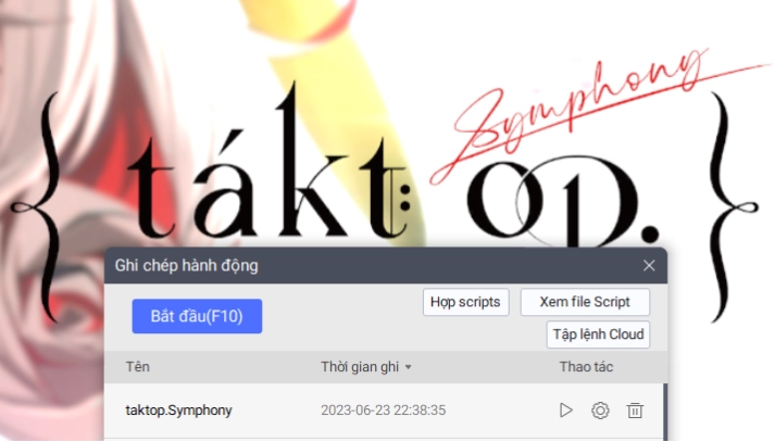 『HƯỚNG DẪN』Reroll take op.Symphony nhiều tài khoản nhanh và chuẩn nhất