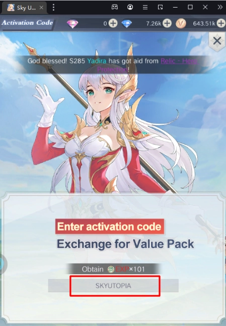 Sky Utopia แจกโค้ดใหม่ Giftcode (16 โค้ด) ใหม่พร้อมวิธีกรอกบน LDPlayer9