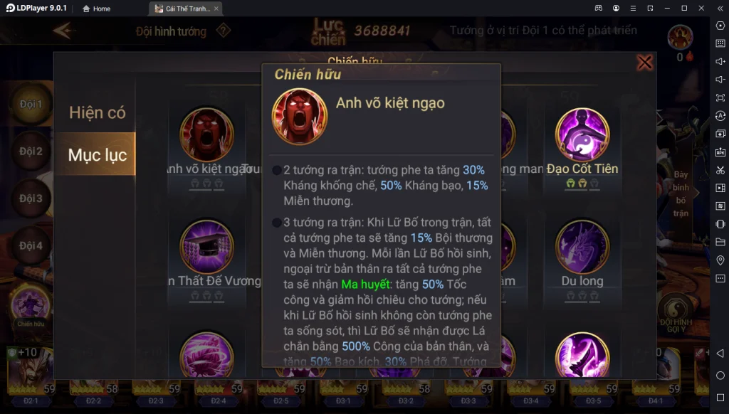 『HƯỚNG DẪN』Garena Cái Thế Tranh Hùng: Hướng Dẫn Build Bá Lược Tôn Sách Và Đội Hình Đề Nghị