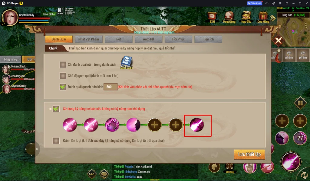 Thần Long Mobile: hướng dẫn tân thủ chạy nhiệm vụ và tăng cấp nhanh