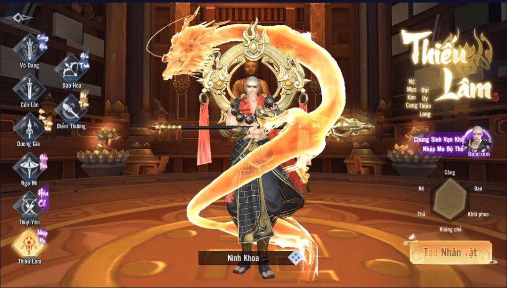 Tản mạn môn phái và hướng dẫn chọn phái trong Kiếm Hiệp 4.0