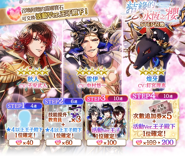 《夢王國與沉睡中的100位王子殿下》開放全新活動「結緣的永恆之櫻」