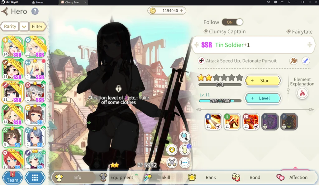 รีวิว Cherry Tale (Global) เกมสาวน้อย R18+ พร้อมเทคนิคเล่นให้เก่งขึ้น!! บน LDPlayer9