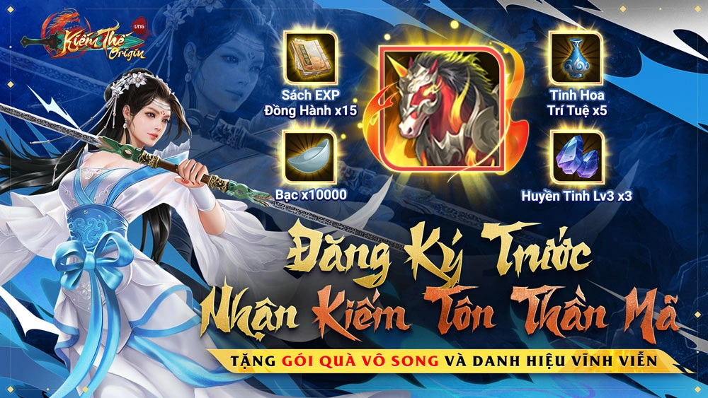 『GIỚI THIỆU』Đăng ký Alpha Test đợt 2 huyền thoại Kiếm Thế Origin