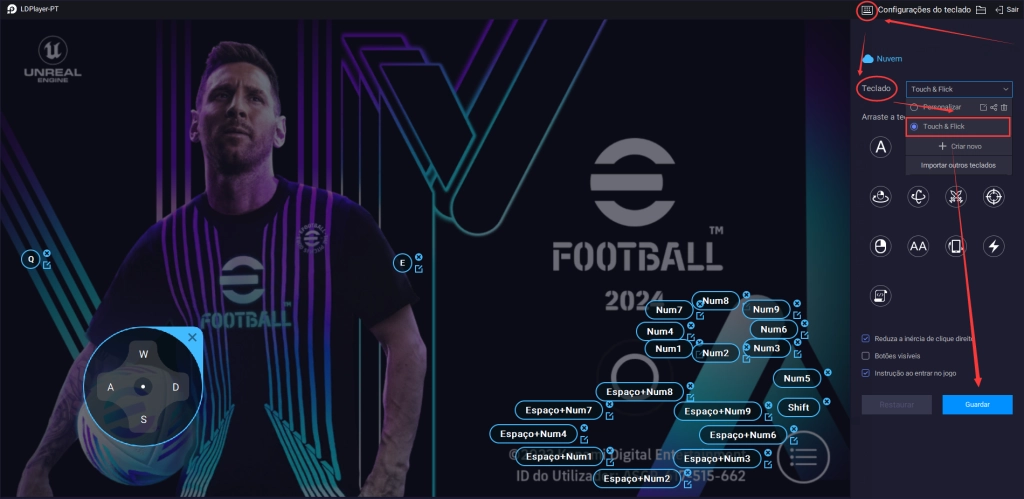 Como usar o LDPlayer para obter a melhor experiência do eFootball