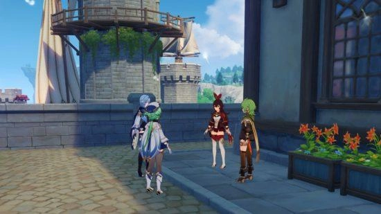 Emplacements des personnages Genshin Impact Windblume – Amber, Collei et Sucrose