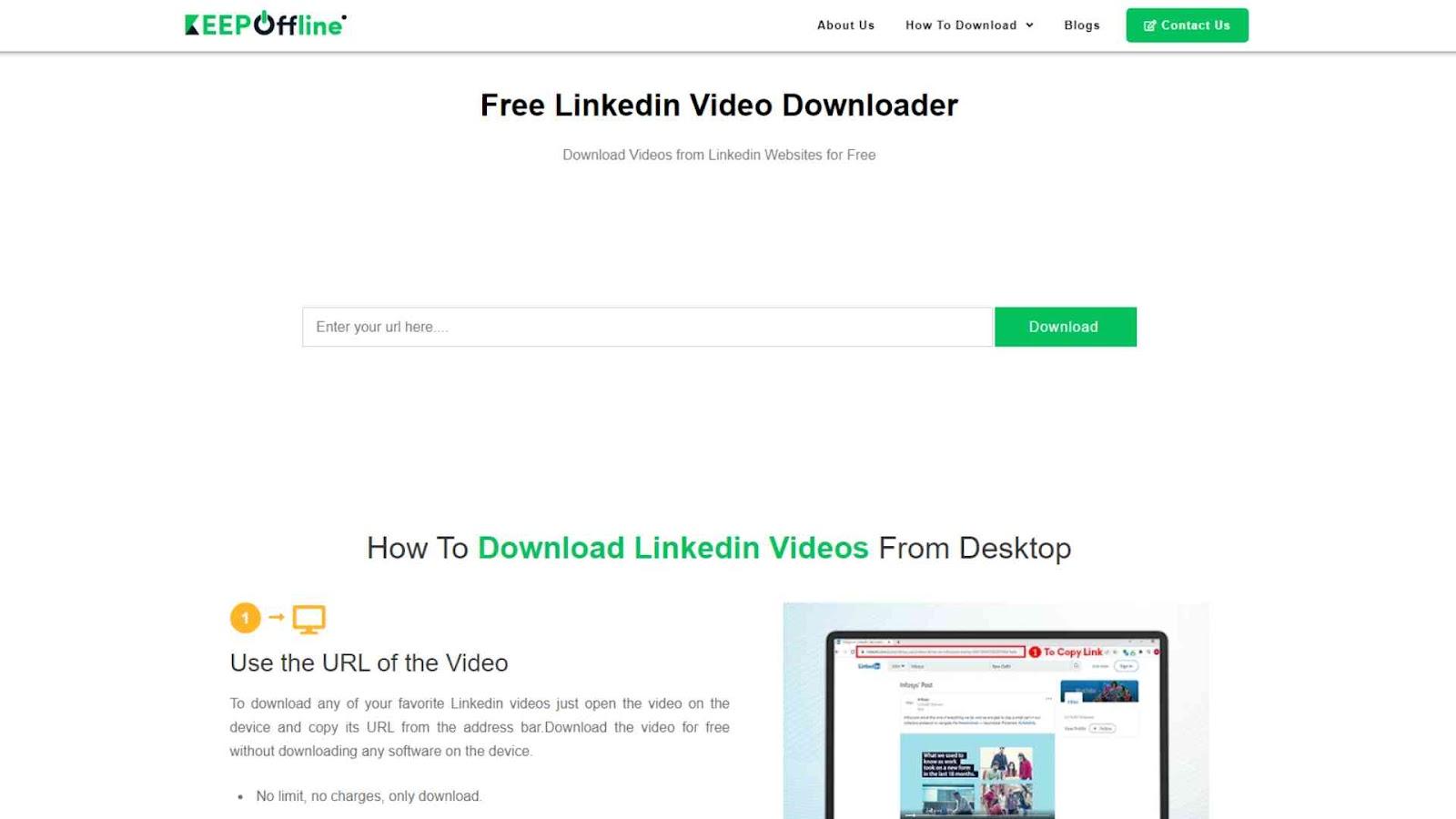 Keep Offline LinkedIn Video Downloader