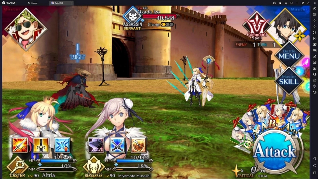 Fate/ Grand Order Grail Front Gamemode Guide