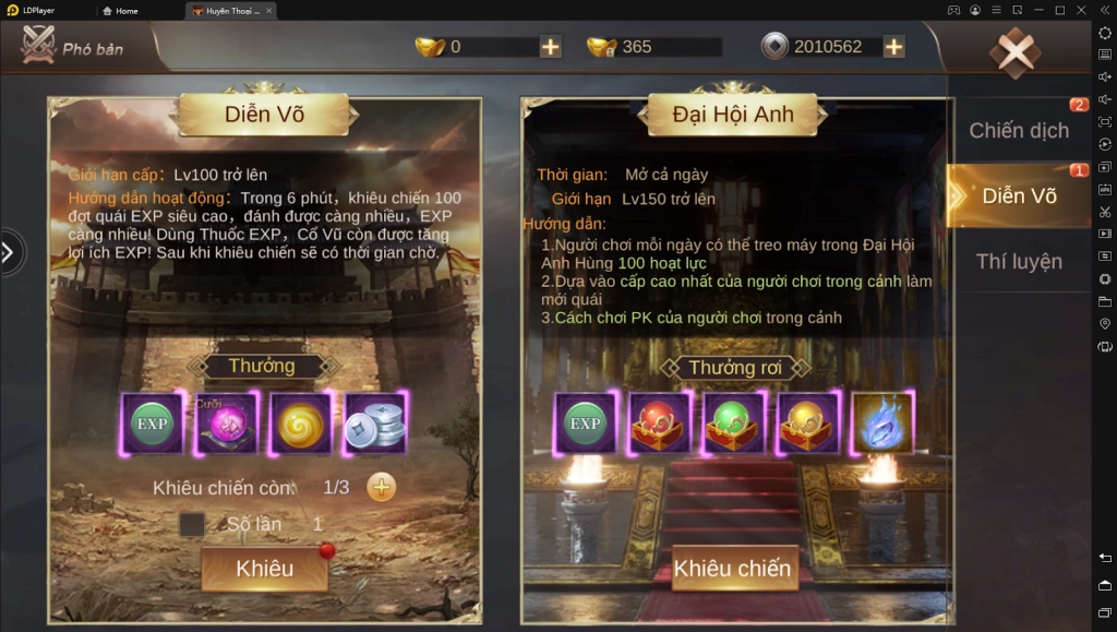 『HƯỚNG DẪN』Huyền Thoại Kiêu Hùng : Cách lên cấp nhanh cho tân thủ & cách tải game trên PC