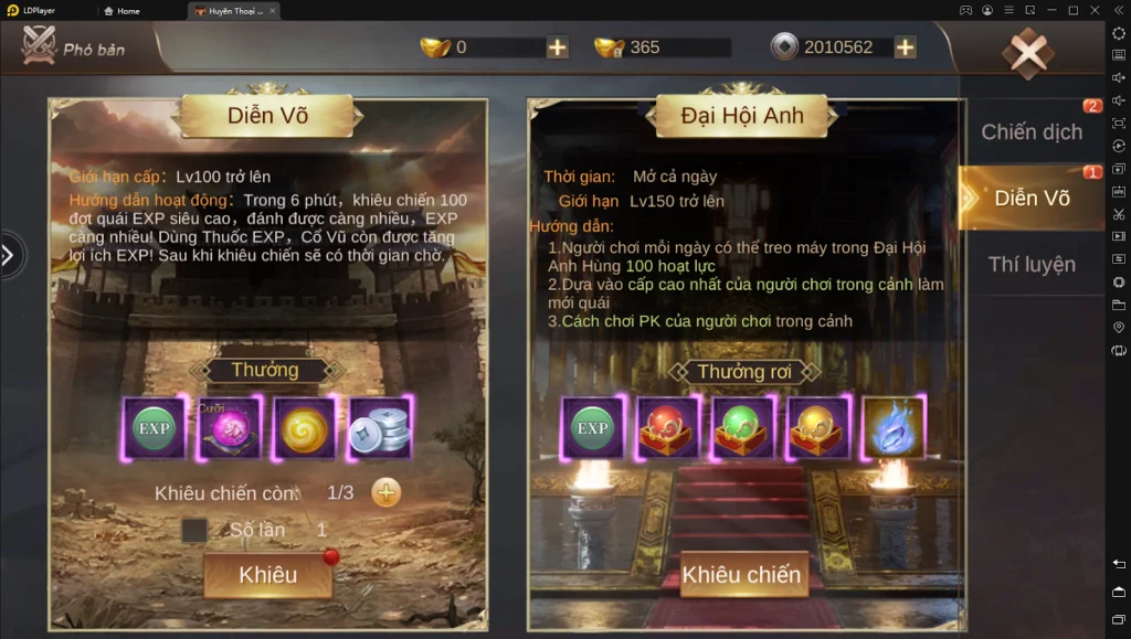 『HƯỚNG DẪN』Huyền Thoại Kiêu Hùng : Cách lên cấp nhanh cho tân thủ & cách tải game trên PC