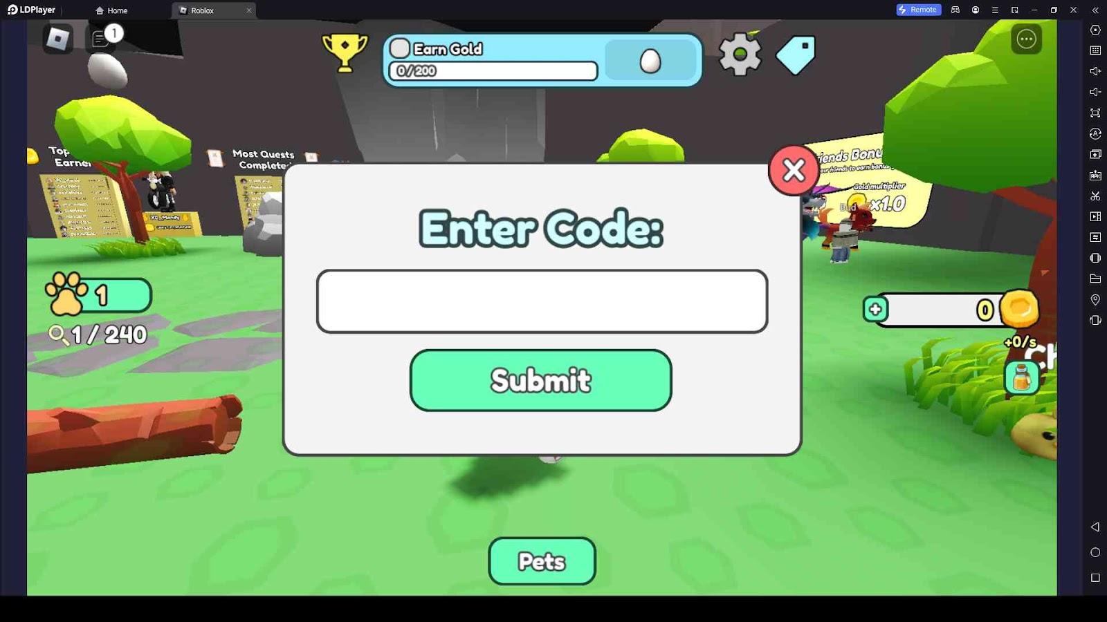 Roblox Collect All Pets codes for free gold boost (December 2023)