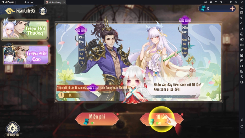 『HƯỚNG DẪN』 Vũ Trụ Phong Thần 3D : Cách reroll nhiều acc cực nhanh trên LDPlayer