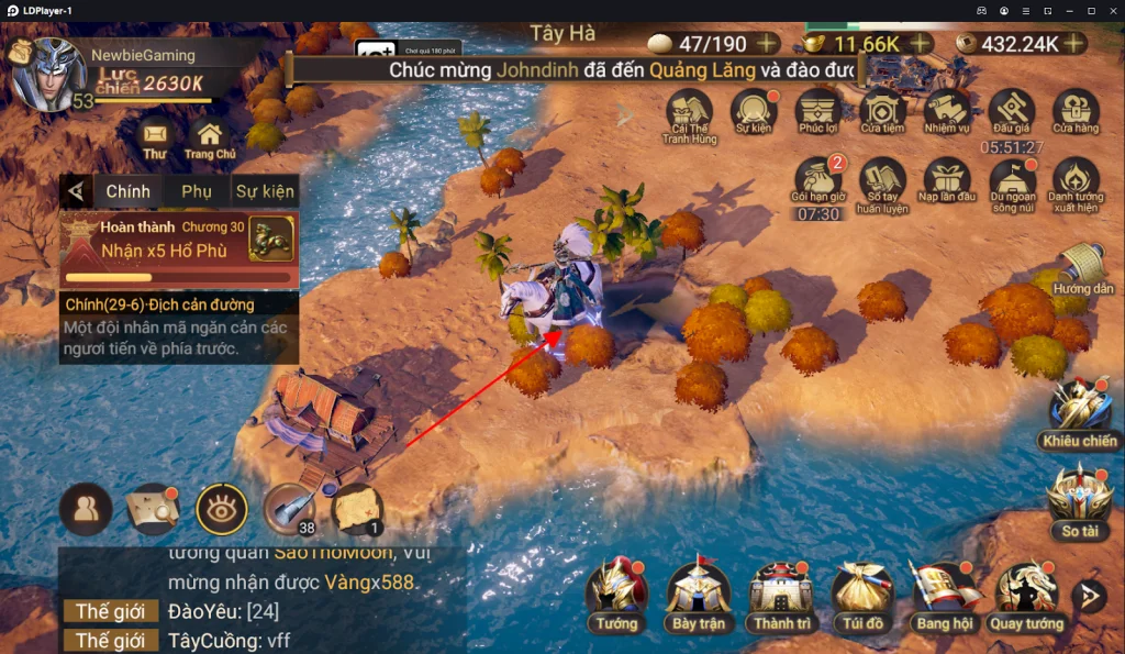『HƯỚNG DẪN』Cái Thế Tranh Hùng: Vị Trí Đào Kho Báu Từ Chương 16 - 25 & Cách tải game trên PC