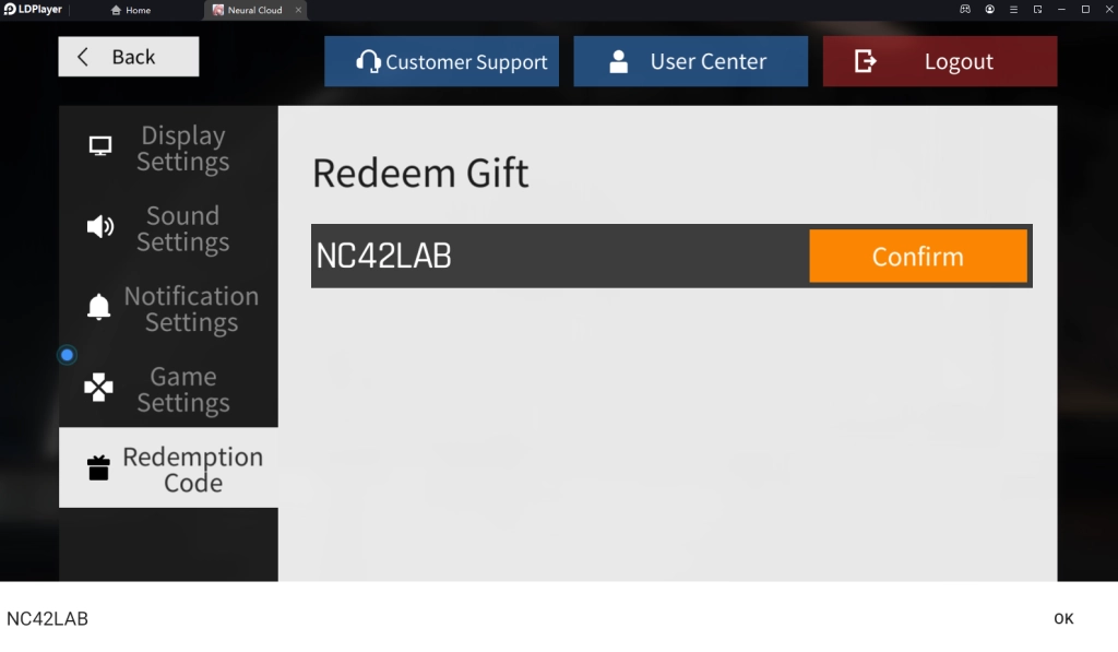 Neural Cloud (Global) แจก Giftcode (5 โค้ด) พร้อมวิธีกรอกบน LDPlayer9