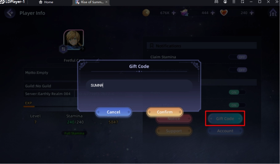 Rise of Summoner (SEA) แจก Giftcode โค้ดฟรีล่าสุด (ใช้ได้จริง!!) พร้อมวิธีกรอกบน LDPlayer9