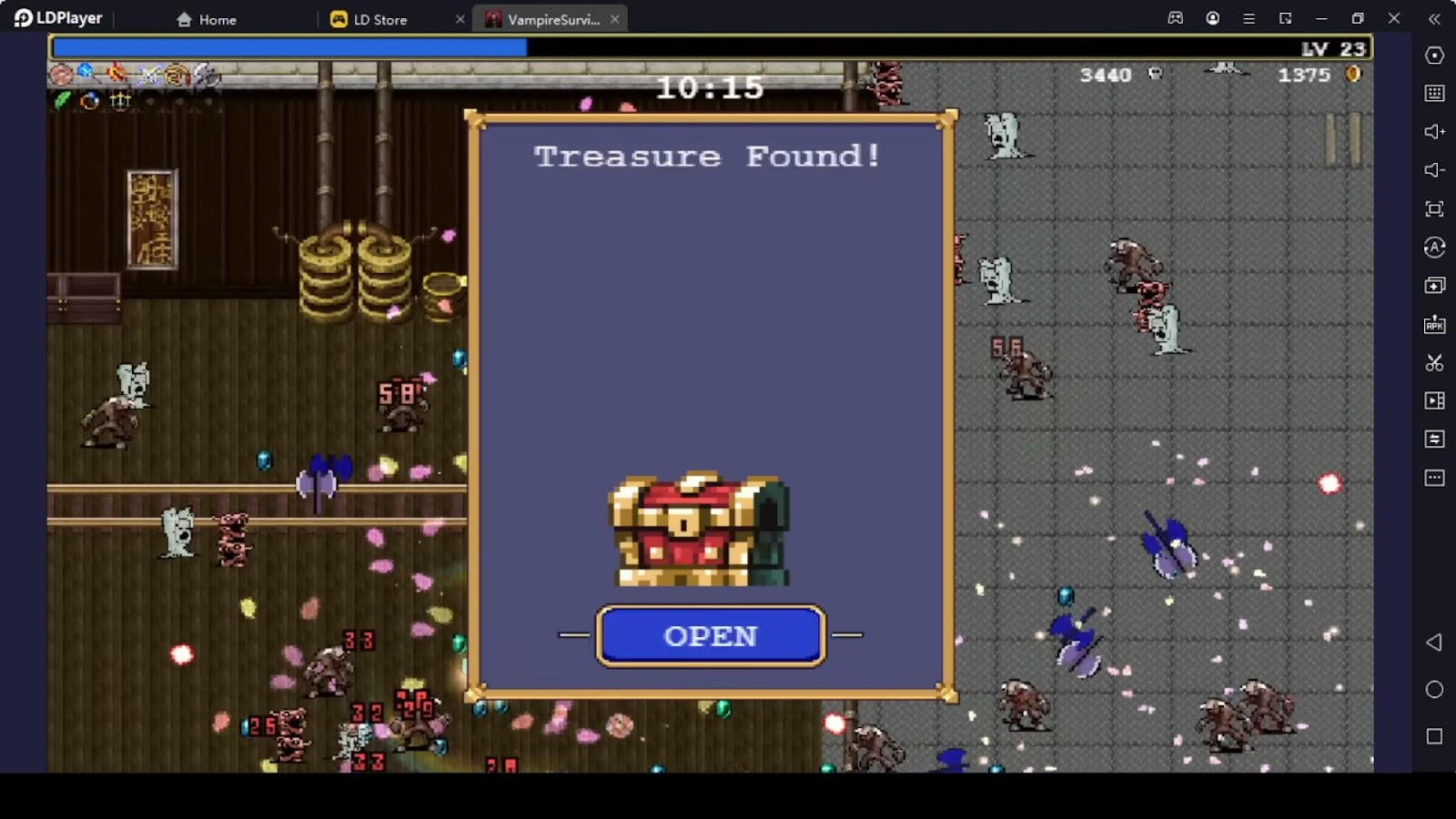 Use the Treasure Chests