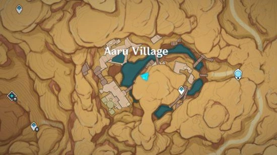 Emplacements des personnages de Genshin Impact Windblume - Emplacement de Candace et Setaria sur la carte