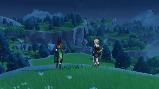 Emplacements des personnages de Genshin Impact Windblume – Tighnari et Mika