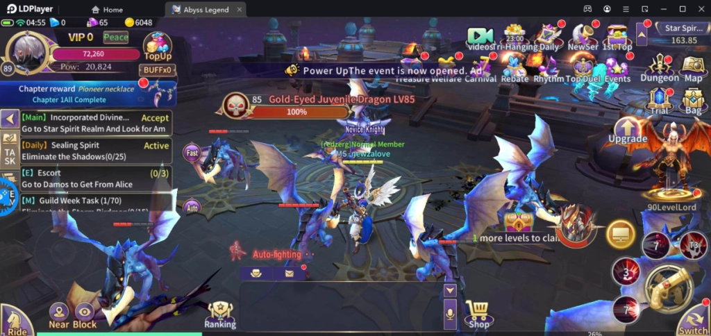 Abyss Legend (Global) สไตล์ Crypto Auto MMORPG สำรวจโลกแฟนตาซีที่พร้อมเทคนิคเล่นให้เก่งขึ้น!! บน LDPlayer9