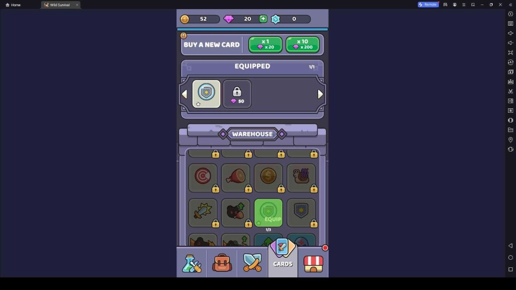 Wild Survival - Idle Defense Tips: Card Selection