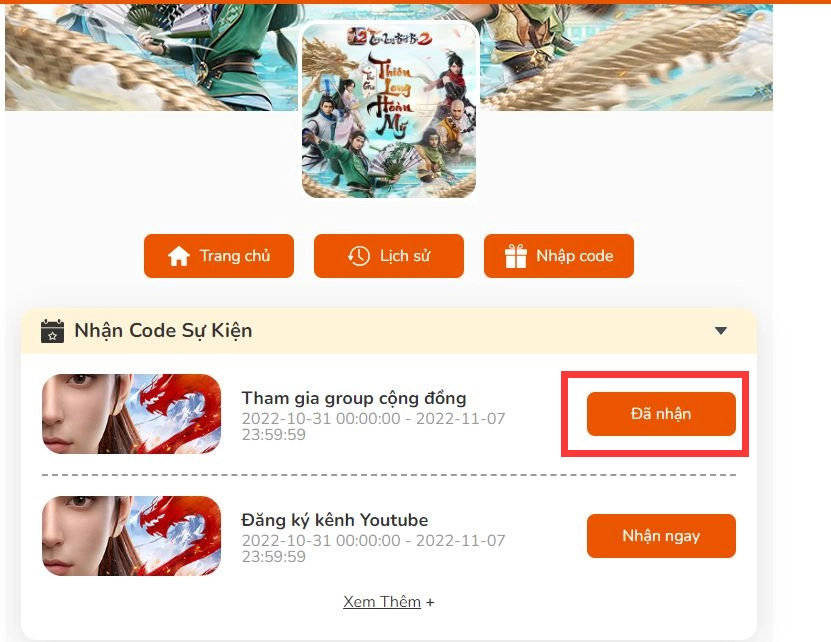 『GIFTCODE』Cách nhập code event Thiên Long Bát Bộ 2 VNG & Cách tải game trên PC