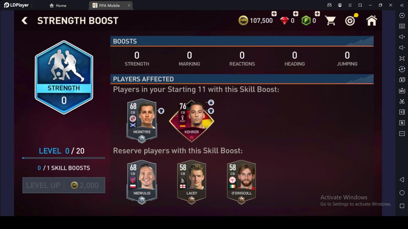 Boost Player Skills