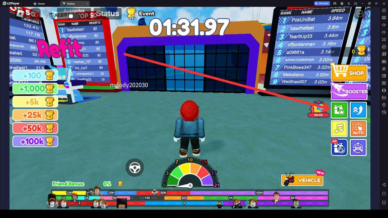 HIT TOP SPEED On Roblox Max Speed Race 