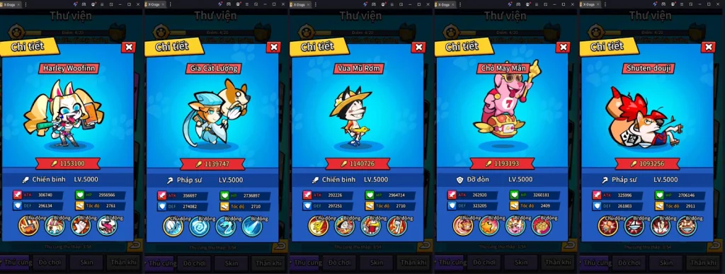 『HƯỚNG DẪN』Xây Dựng Đội Hình Cơ Bản X-Dogs: Siêu Khuyển